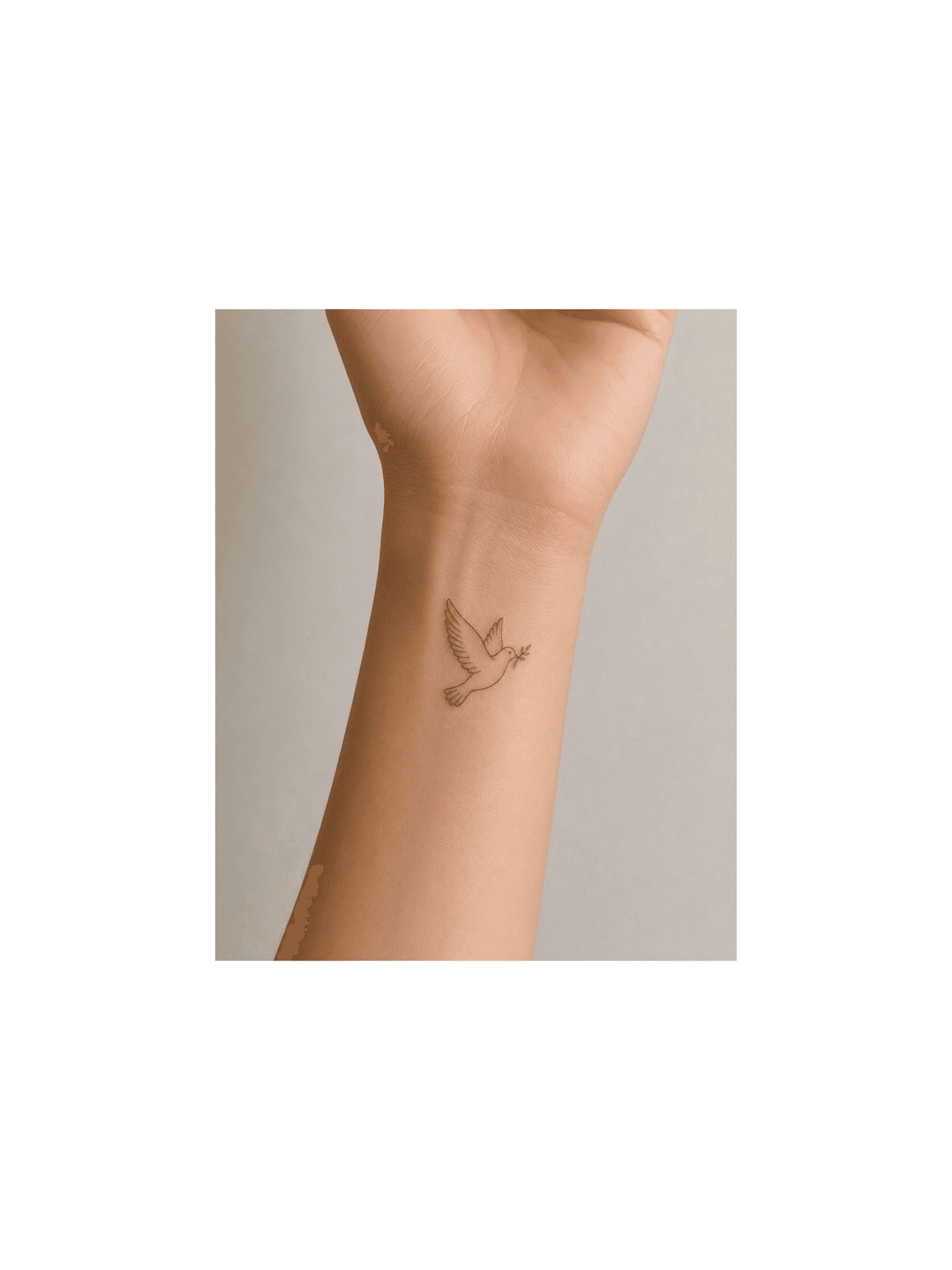 Heart chain tattoo